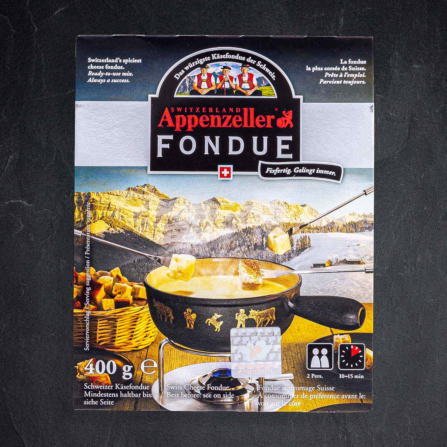412708_Appenzeller_Fondue_Kaese_ca400g_CH Produktbild: 412708_Appenzeller_Fondue_Kaese_ca400g_CH