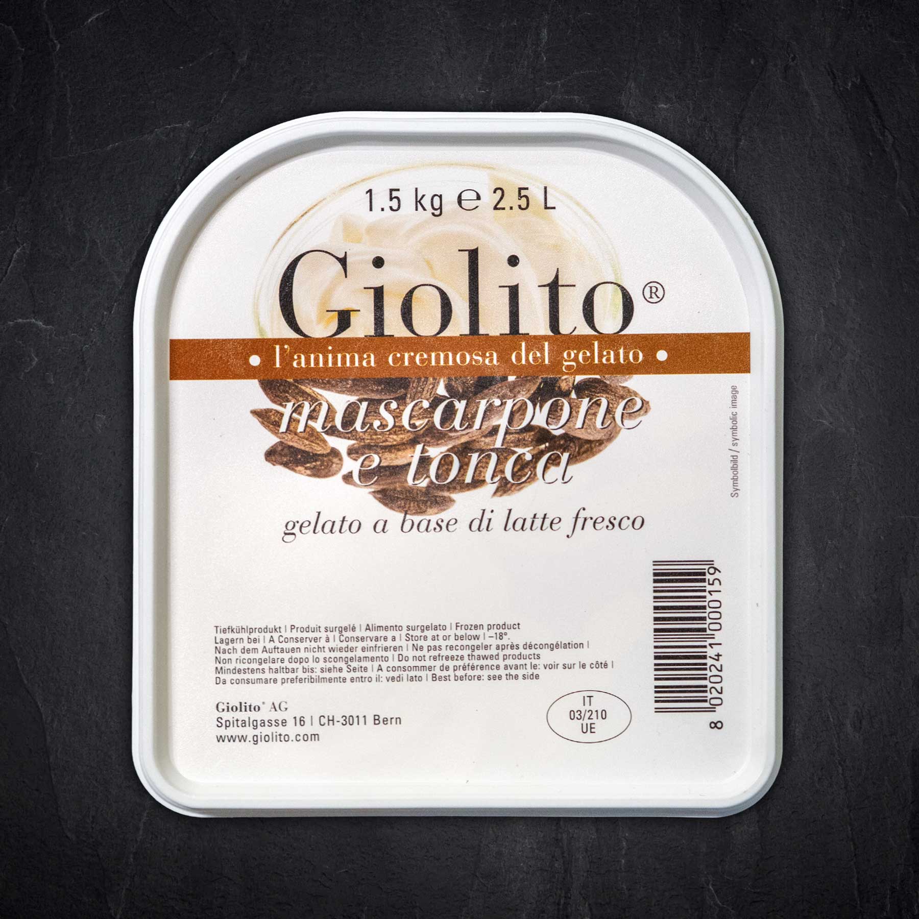 Milcheis Mascarpone Tonkabohne | GIOLITO 2,5 l