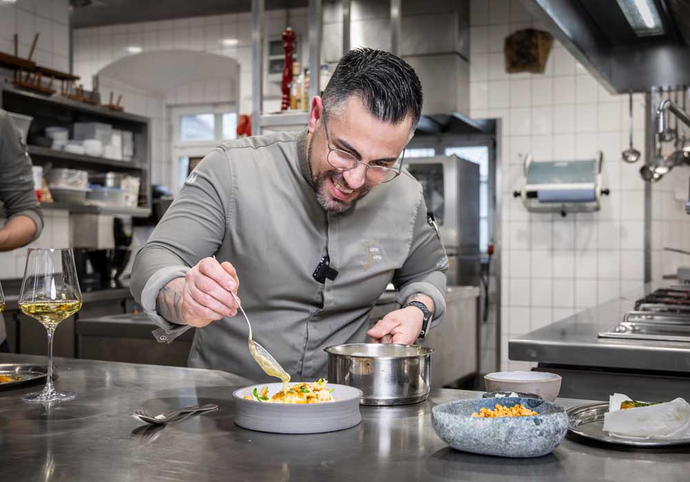 Chef, Küche, Kochen, Gericht, Teller