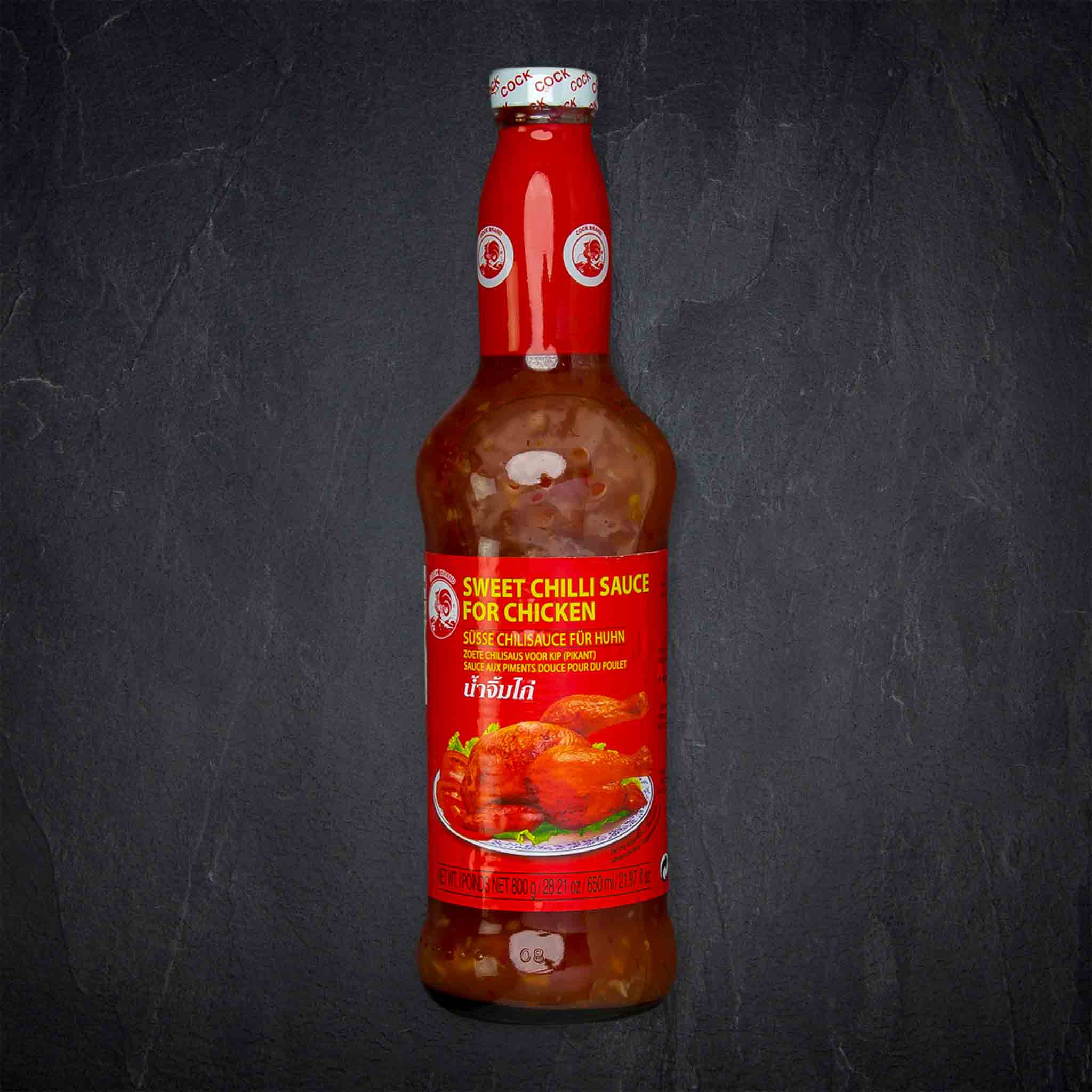 Produktbild: 374156_Trocken_ChiliSauce_Huhn_650ml_COCK_Brand