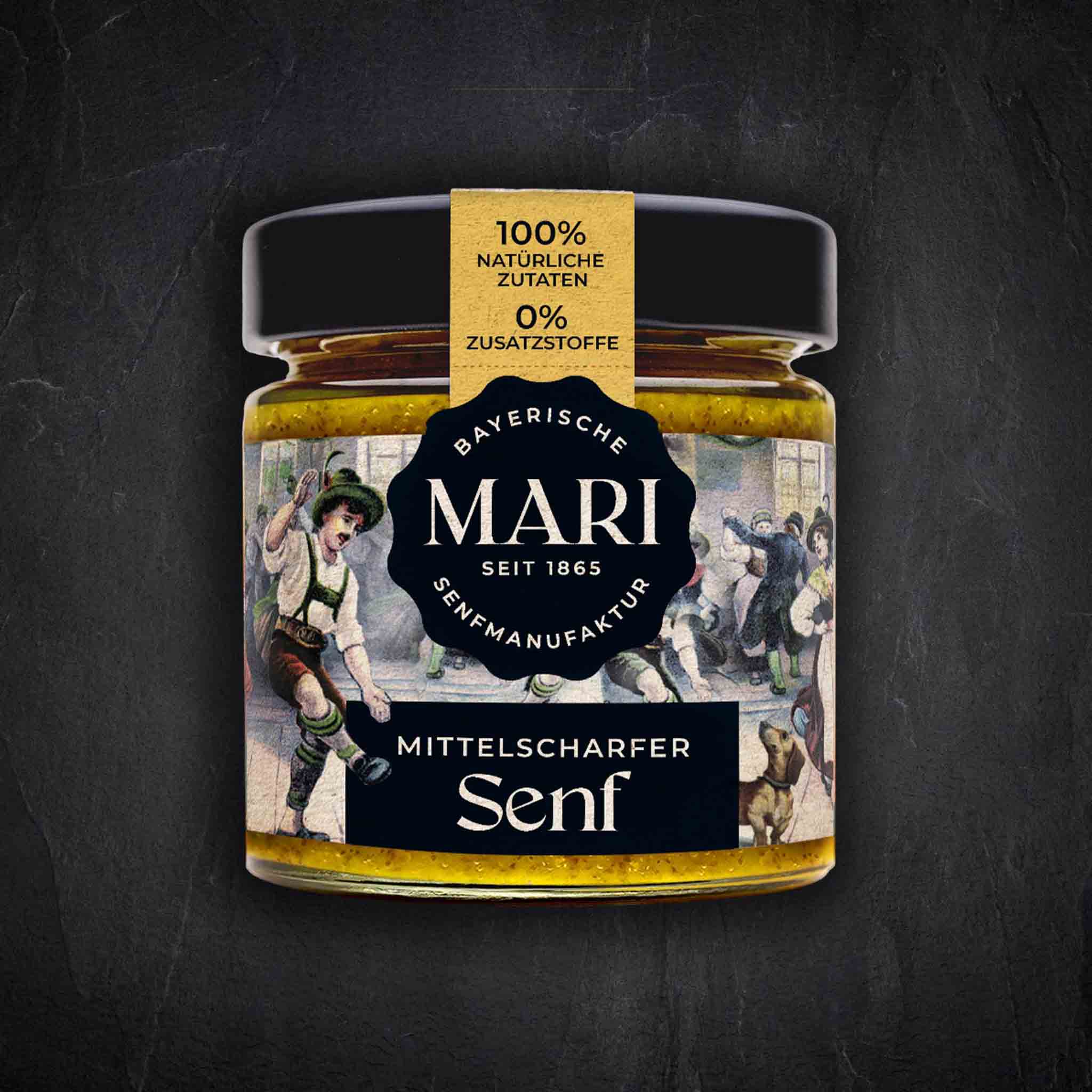 Mari senf mittelscharf 180 ml Produktbild: Mari senf mittelscharf 180 ml