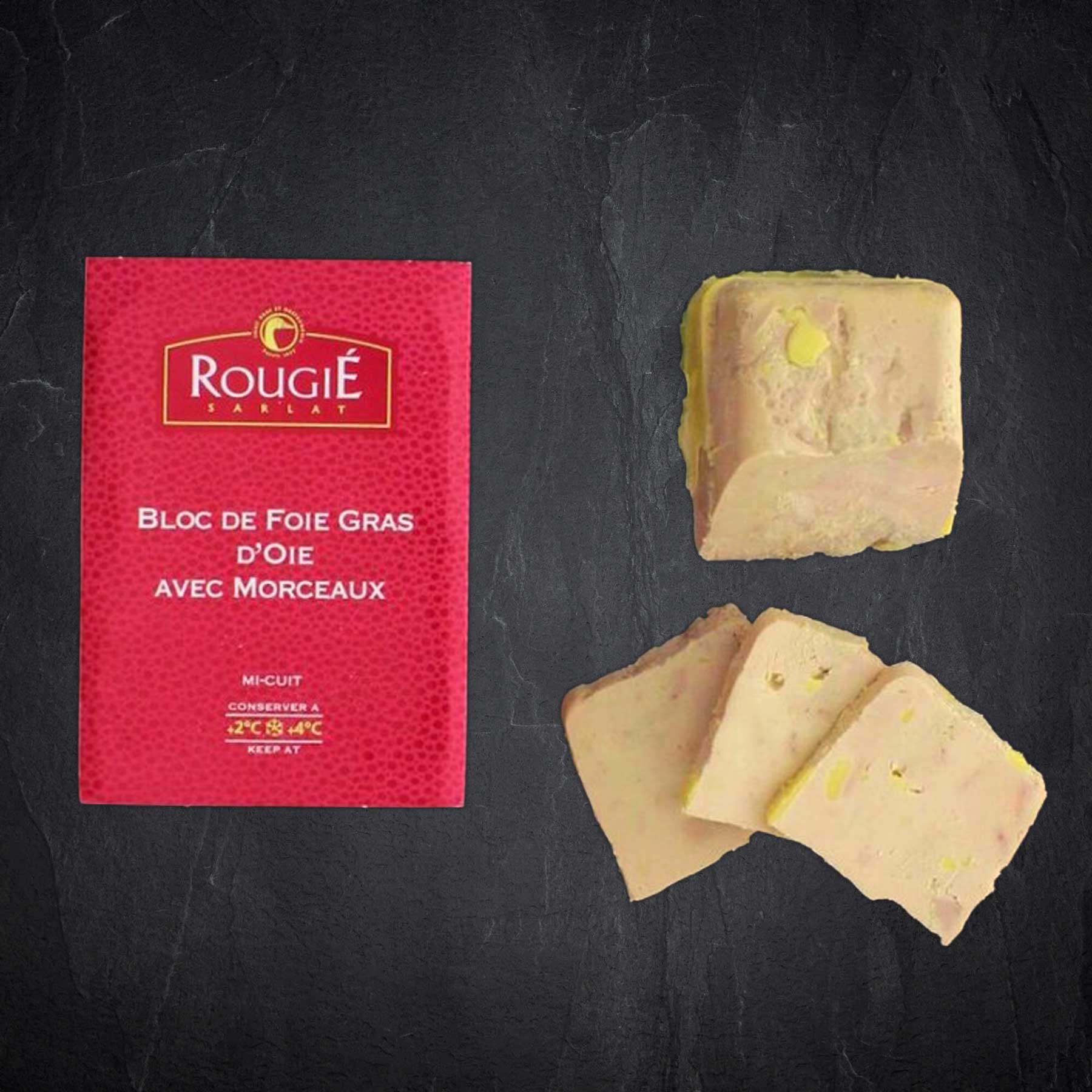Foie gras, Block, Pâté, Mousse, Morceaux