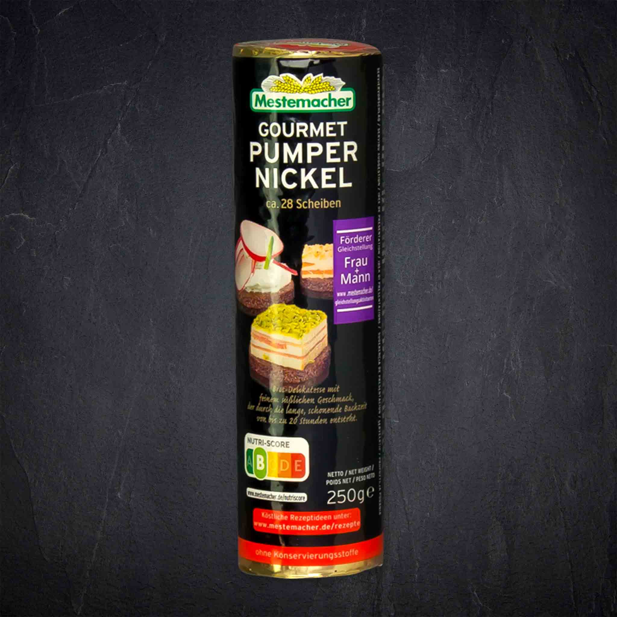 396510_Trocken_Pumpernickel_Rolle_250g_Meste_2_B2BFP Produktbild: 396510_Trocken_Pumpernickel_Rolle_250g_Meste