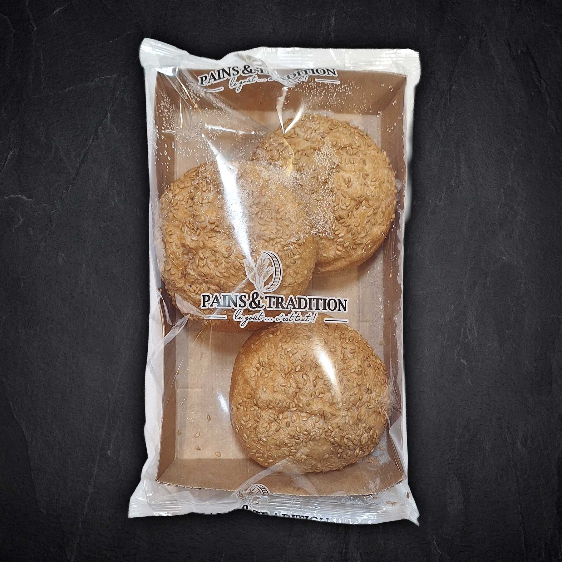 Burger Brötchen mit Leinsamen