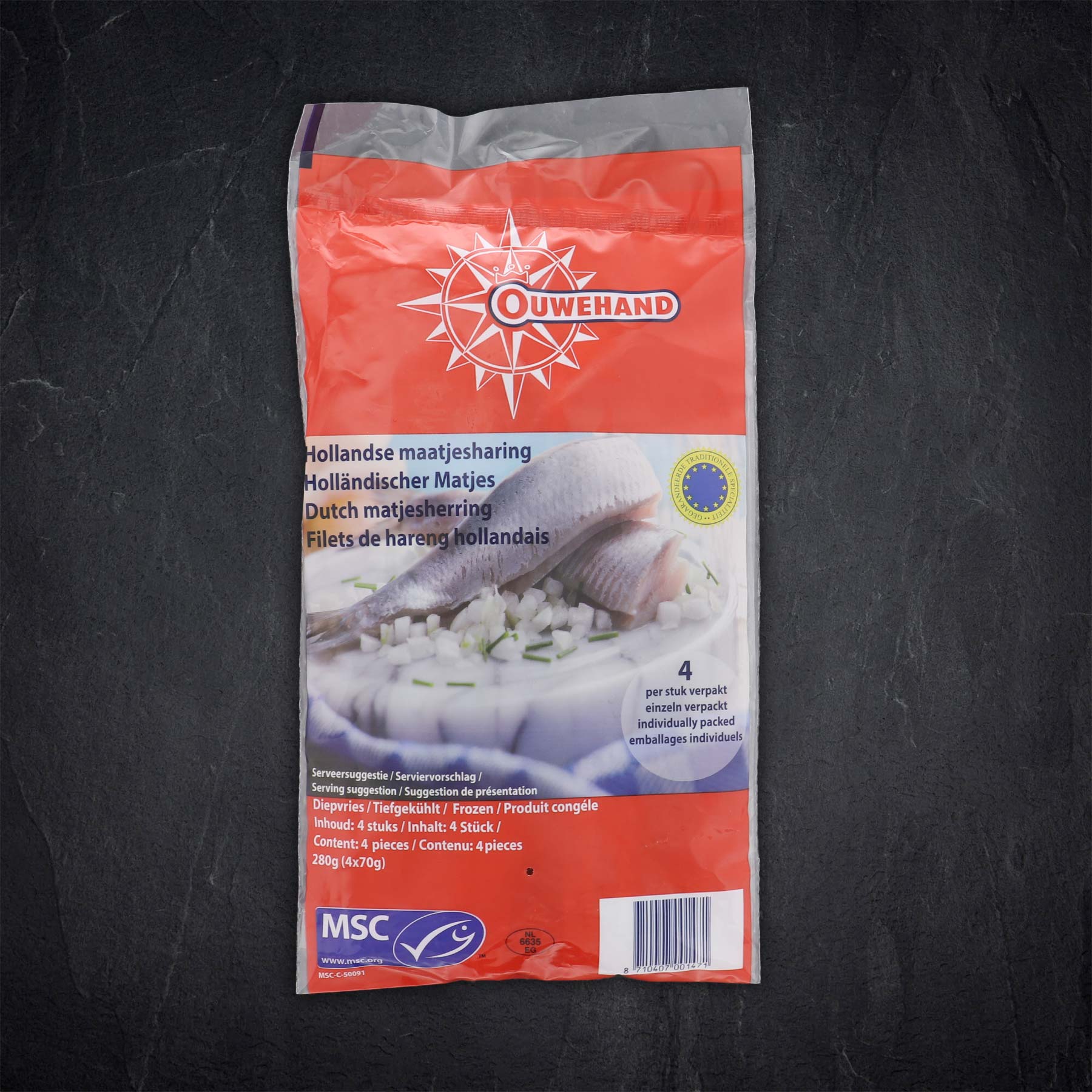 MSC Matjesdoppelfilets tiefgekühlt - 4 Filets MSC Matjesdoppelfilets tiefgekühlt - 4 Filets