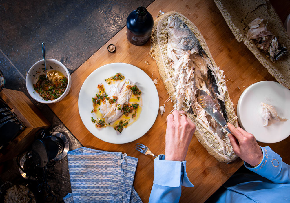 geflügel, fischgericht, brot, fischfilet, servergericht