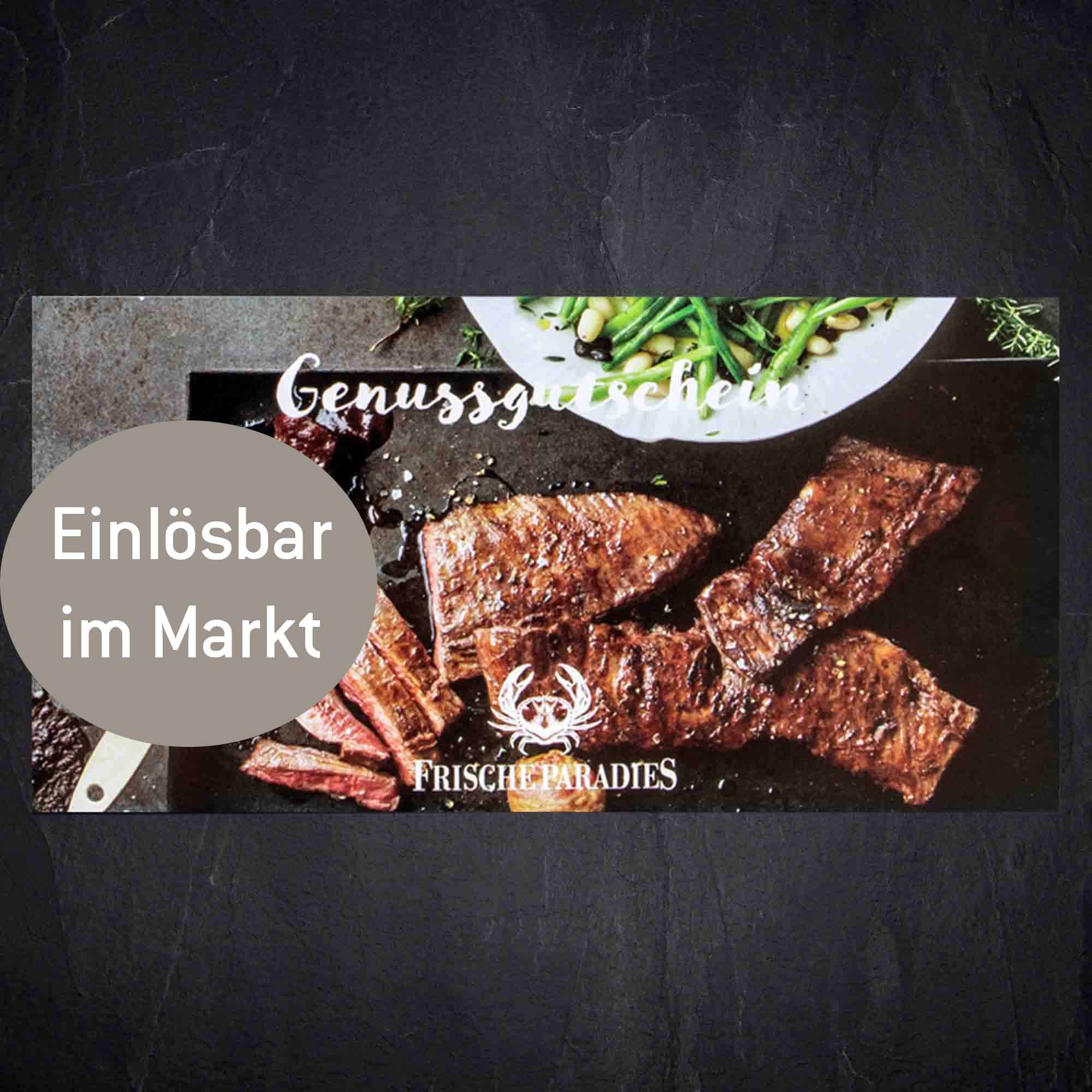 100 Euro Gutscheinkarte- Einlösbar im  Markt (Versand per Post)