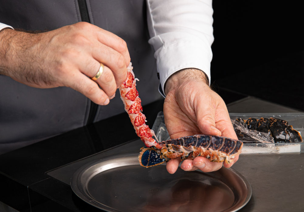seafood, crab legs, shellfish, restaurant prep, raw seafood