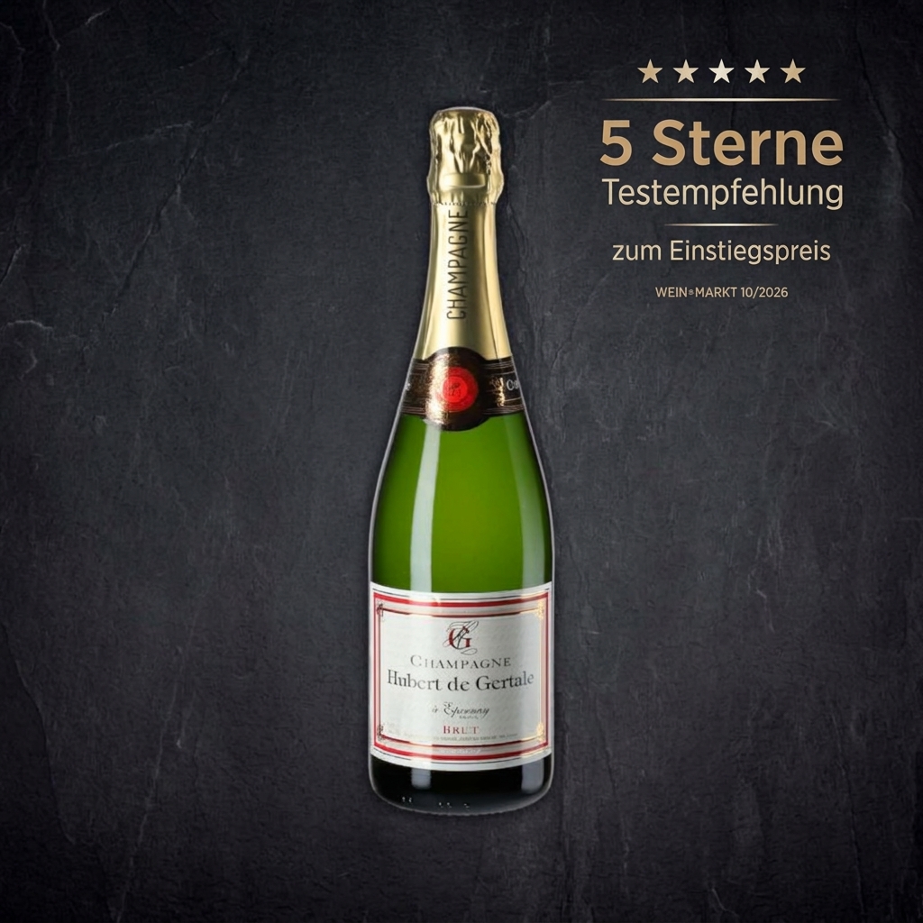 Champagner, Schaumwein, Grüne Glasflasche, Goldene Folie, Brut