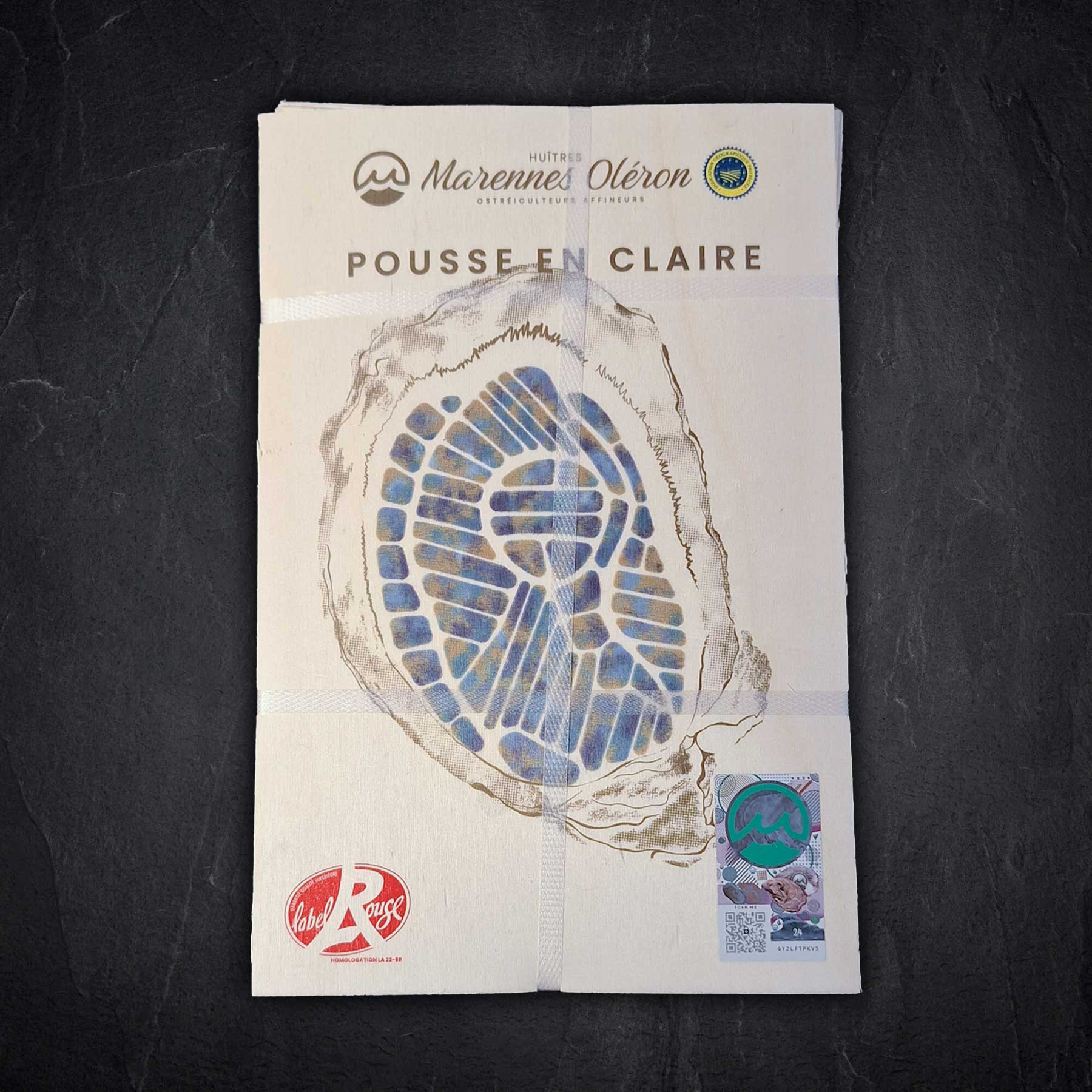 Austern Pousse en Claire Label Rouge Marennes d´Oléron N3 | 12er Korb