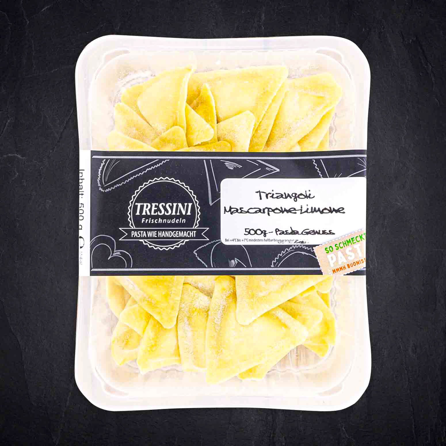 Produktbild: 216764_Triangoli_Mascarpone_Limone_500g_TRESS