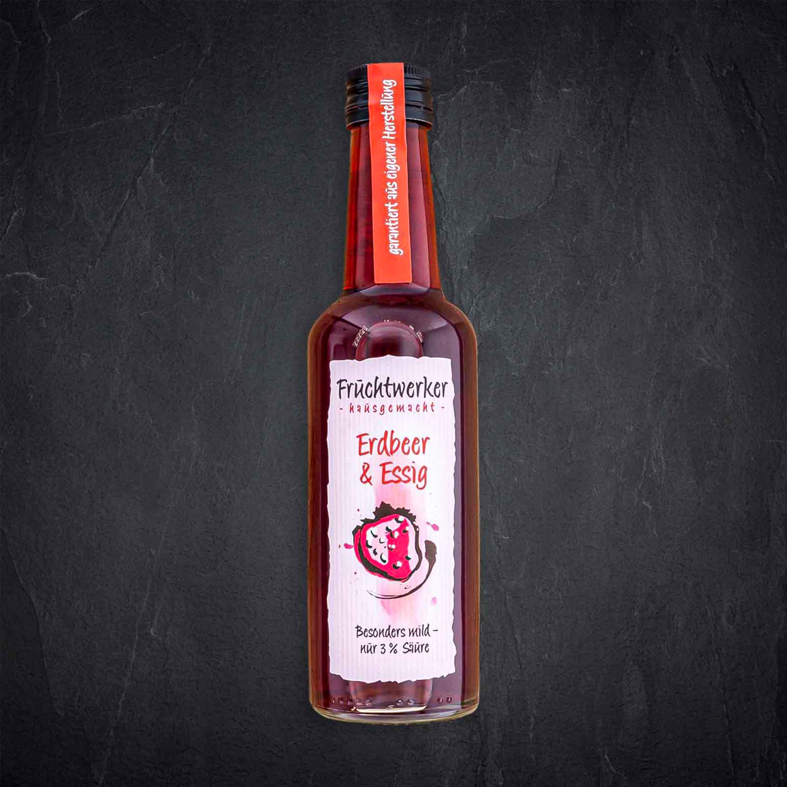 Produktbild: 133936_Essig-Erdbeere_250ml_FruchtwerkersBPjob9hNsLGr