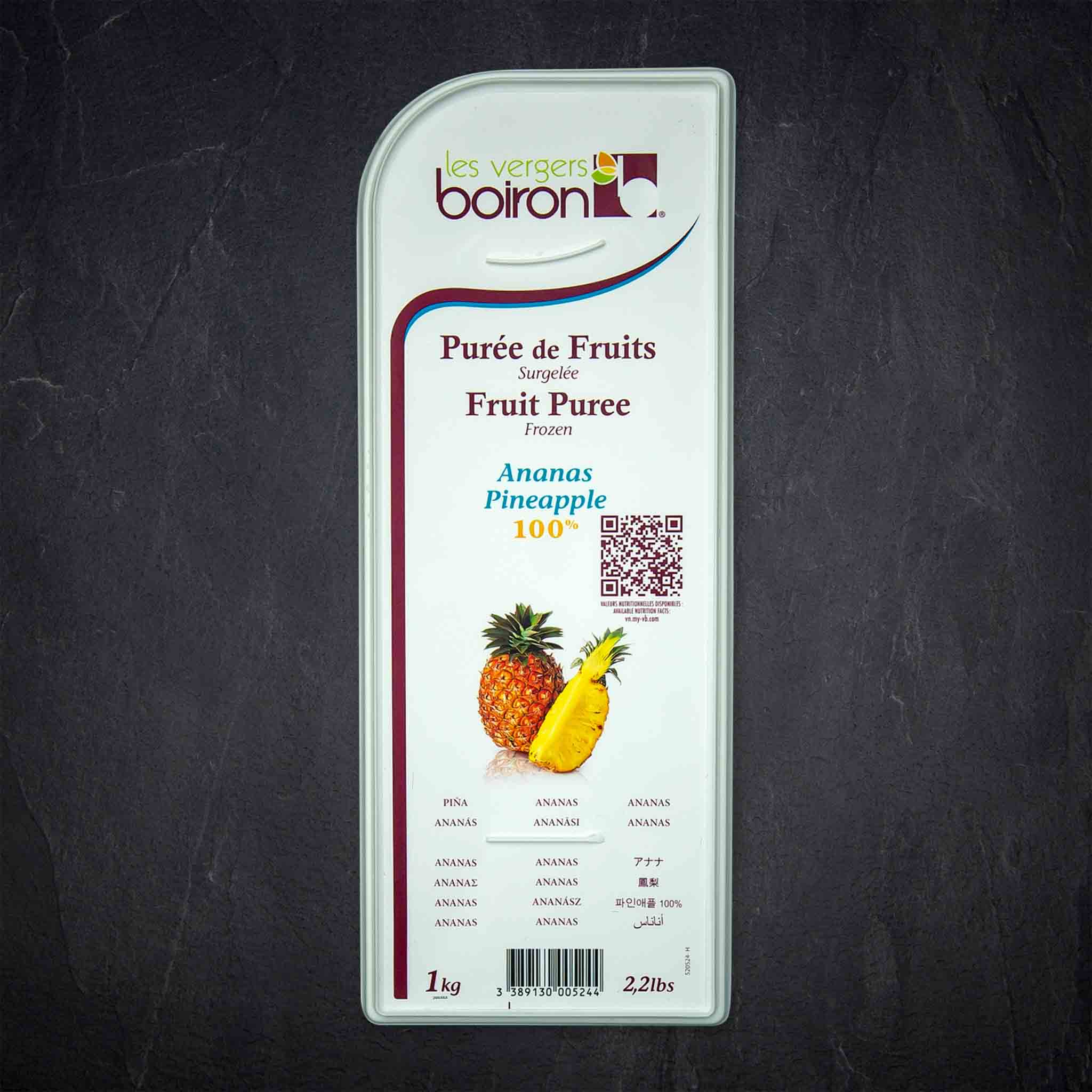 Produktbild: 58230_TK_Fruchtpu_ree_Ananas_1kg_Boiron