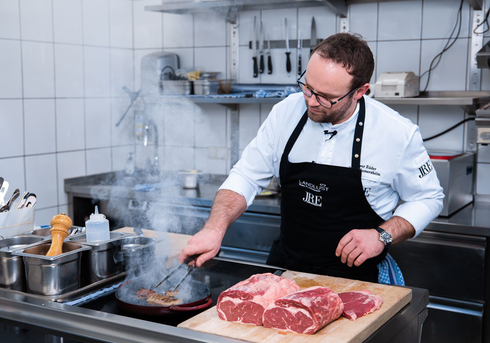 Steak, Rinderfleisch, Bratpfanne, Köche, Küche