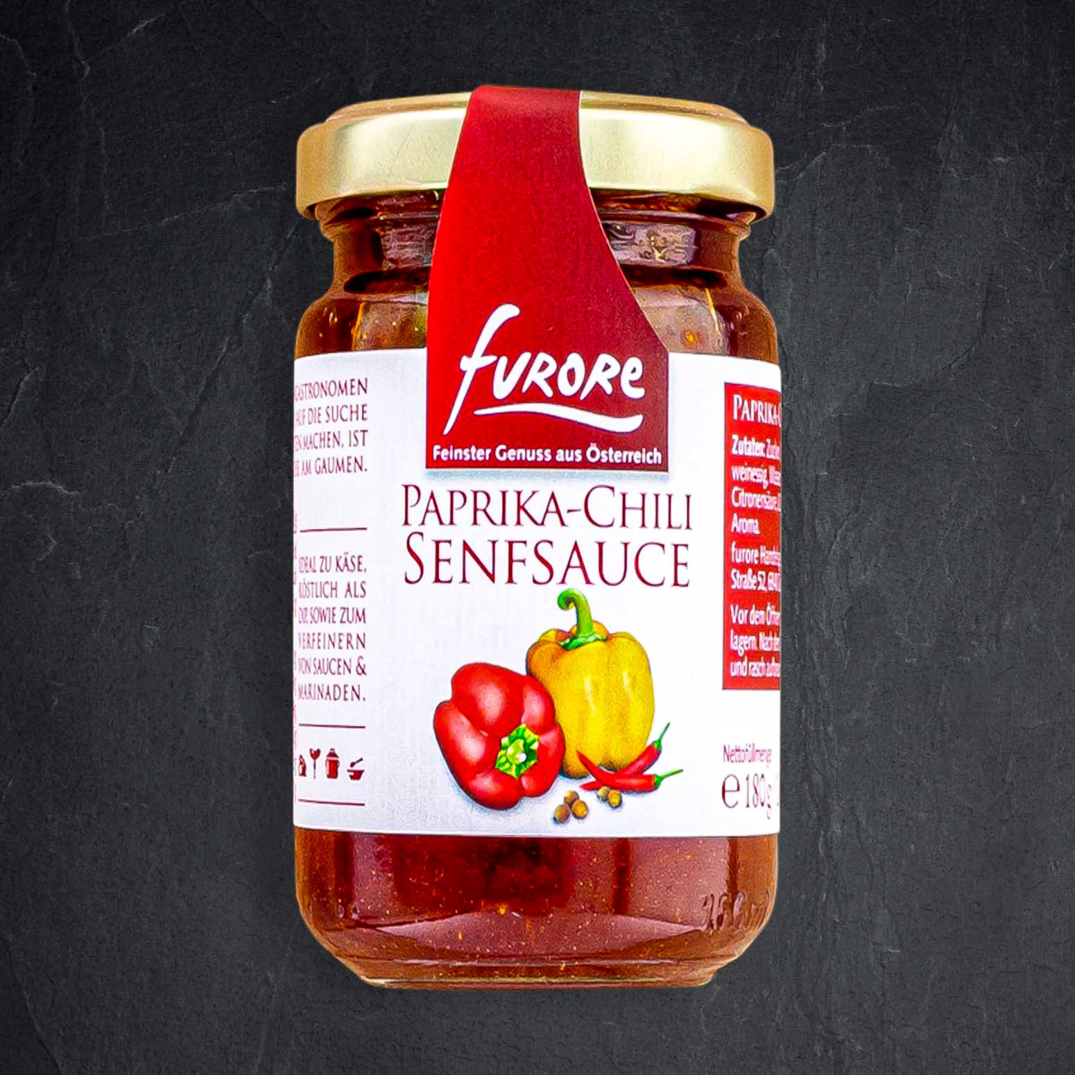 Produktbild: 843841_Senf_Sauce_Paprika_Chili_180g_FURORE