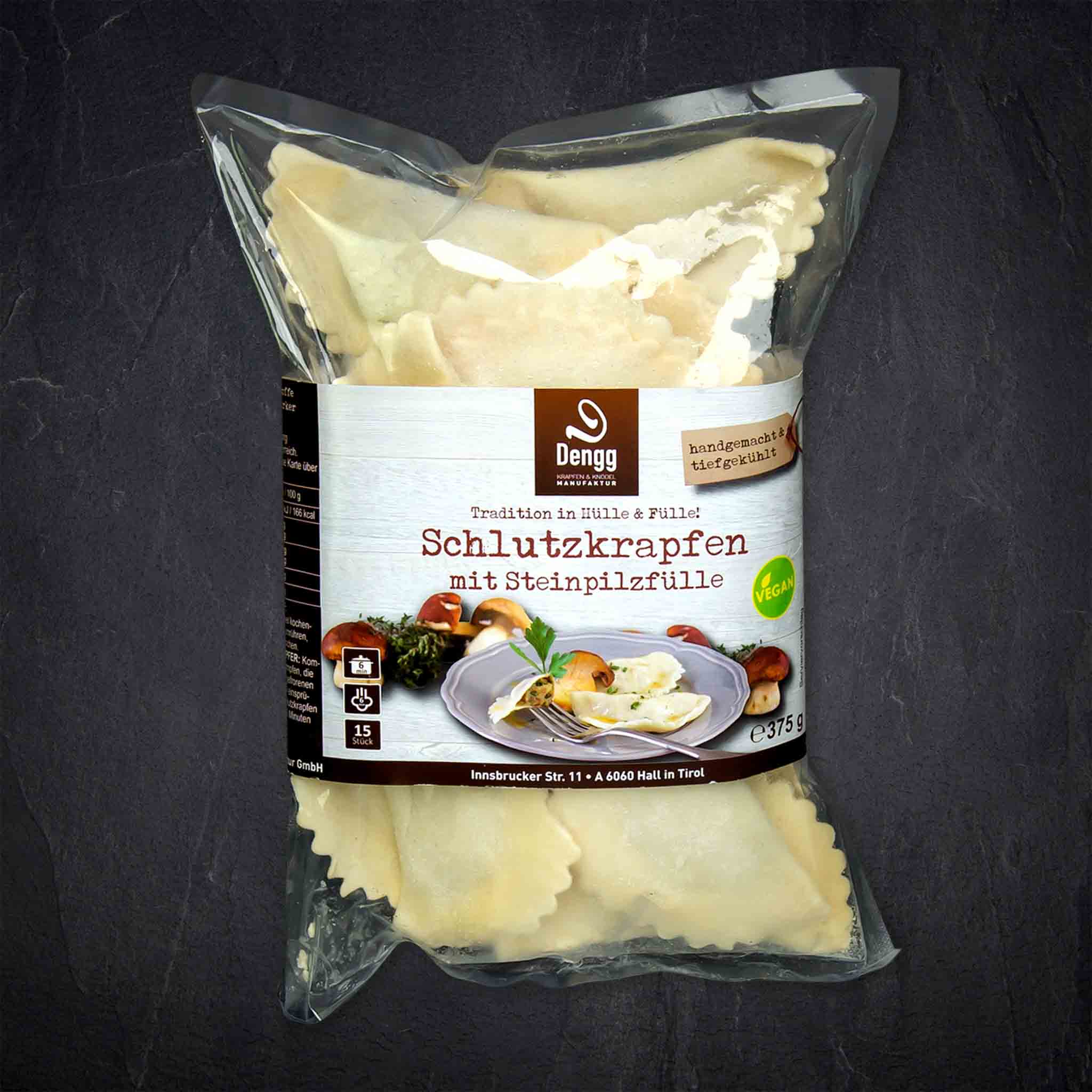 Produktbild: 29943_TK_Tiroler_Schlutzkrapfen_Steinpilz_15x30g_TK