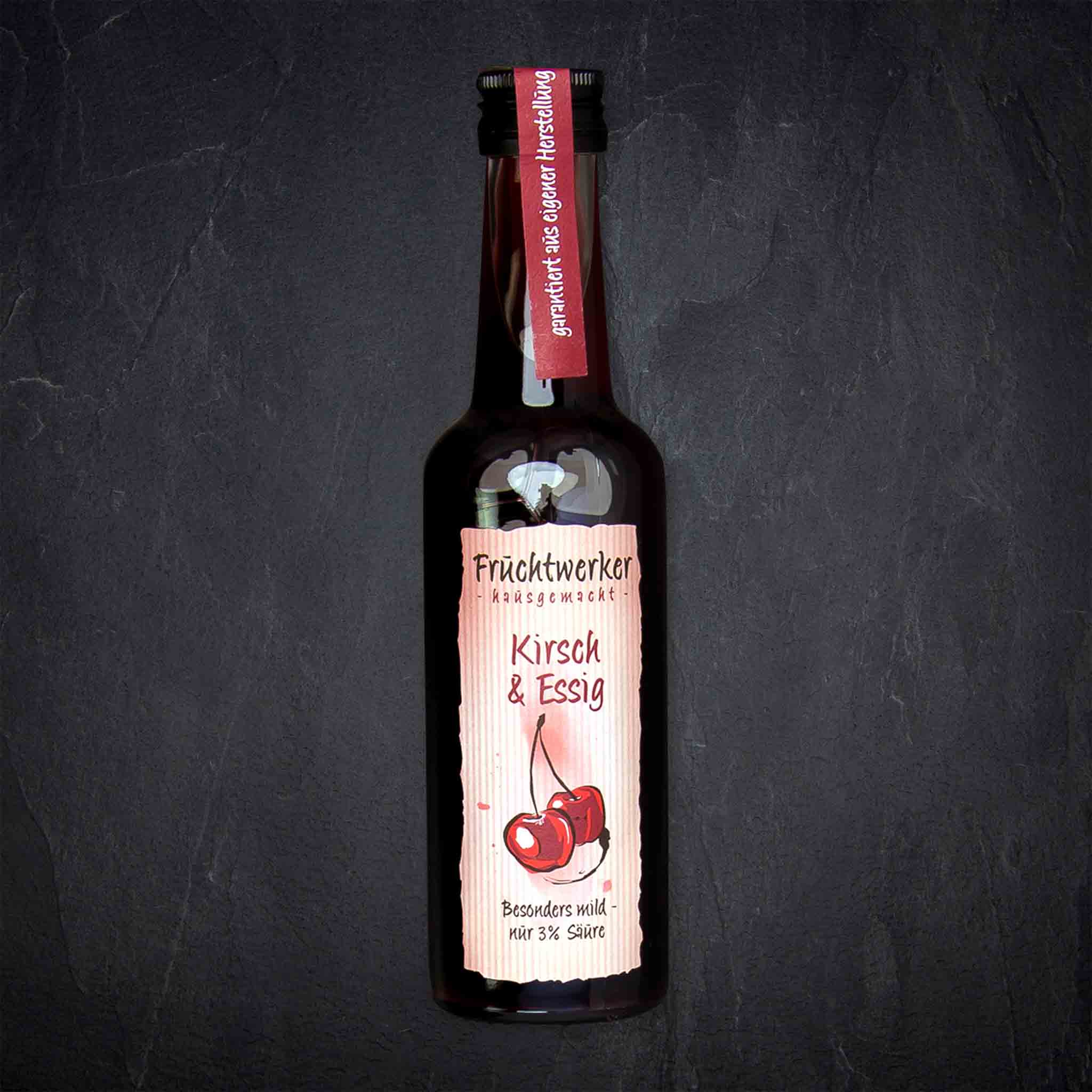 Produktbild: 181586_Trocken_Essig_Kirsch_Prototyp_250ml_Fruchtwerker