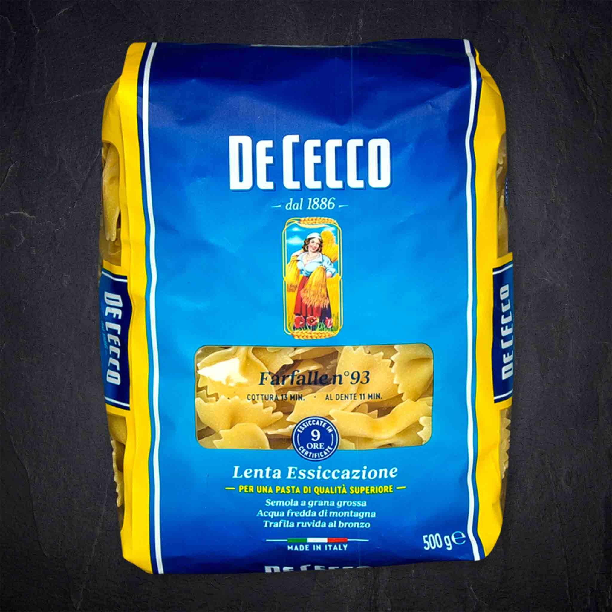 Produktbild: 499361_Pasta_Farfalle93_500g_Cecco
