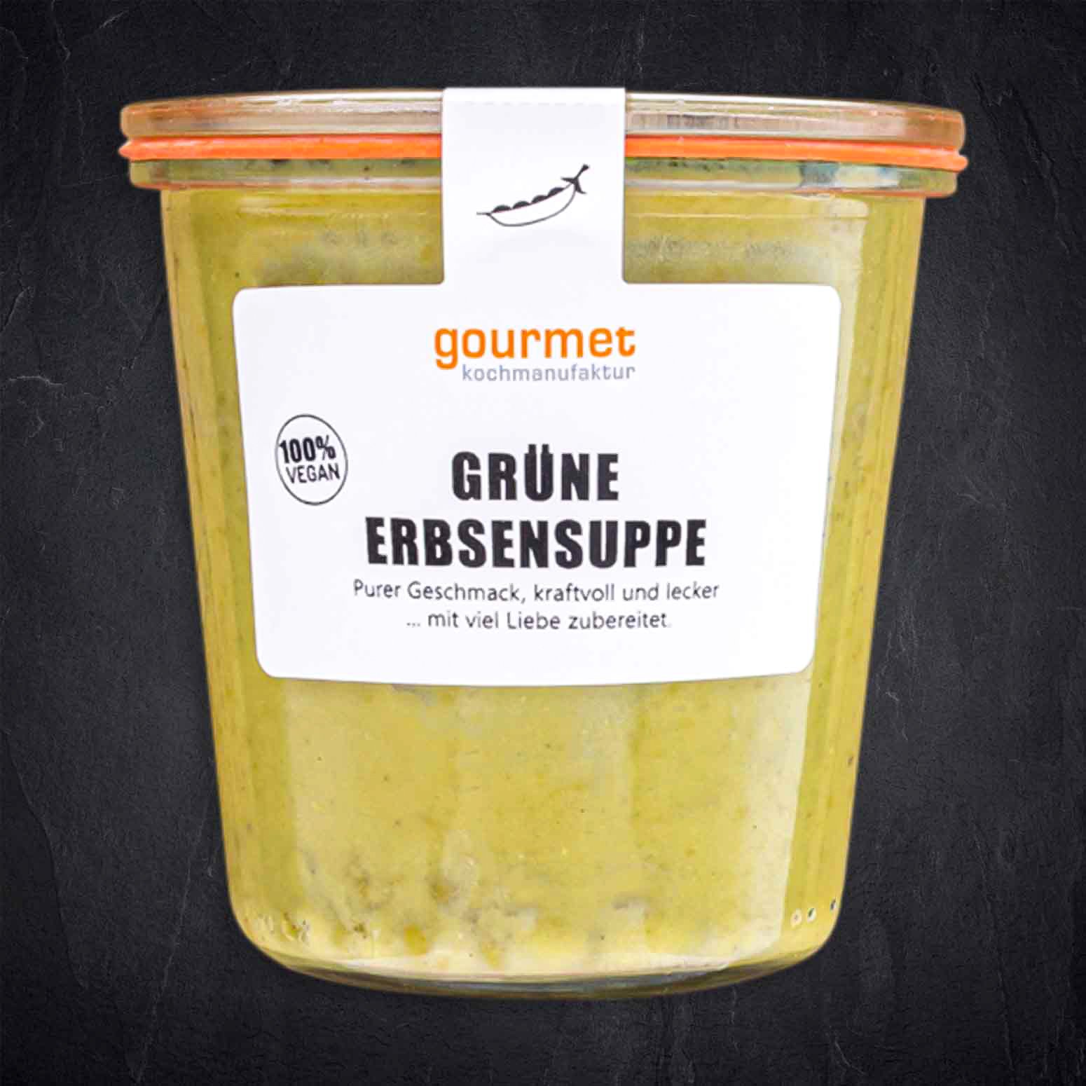 138971_Gruene_Erbsen_Suppe_500g_GKM Produktbild: 138971_Gruene_Erbsen_Suppe_500g_GKM