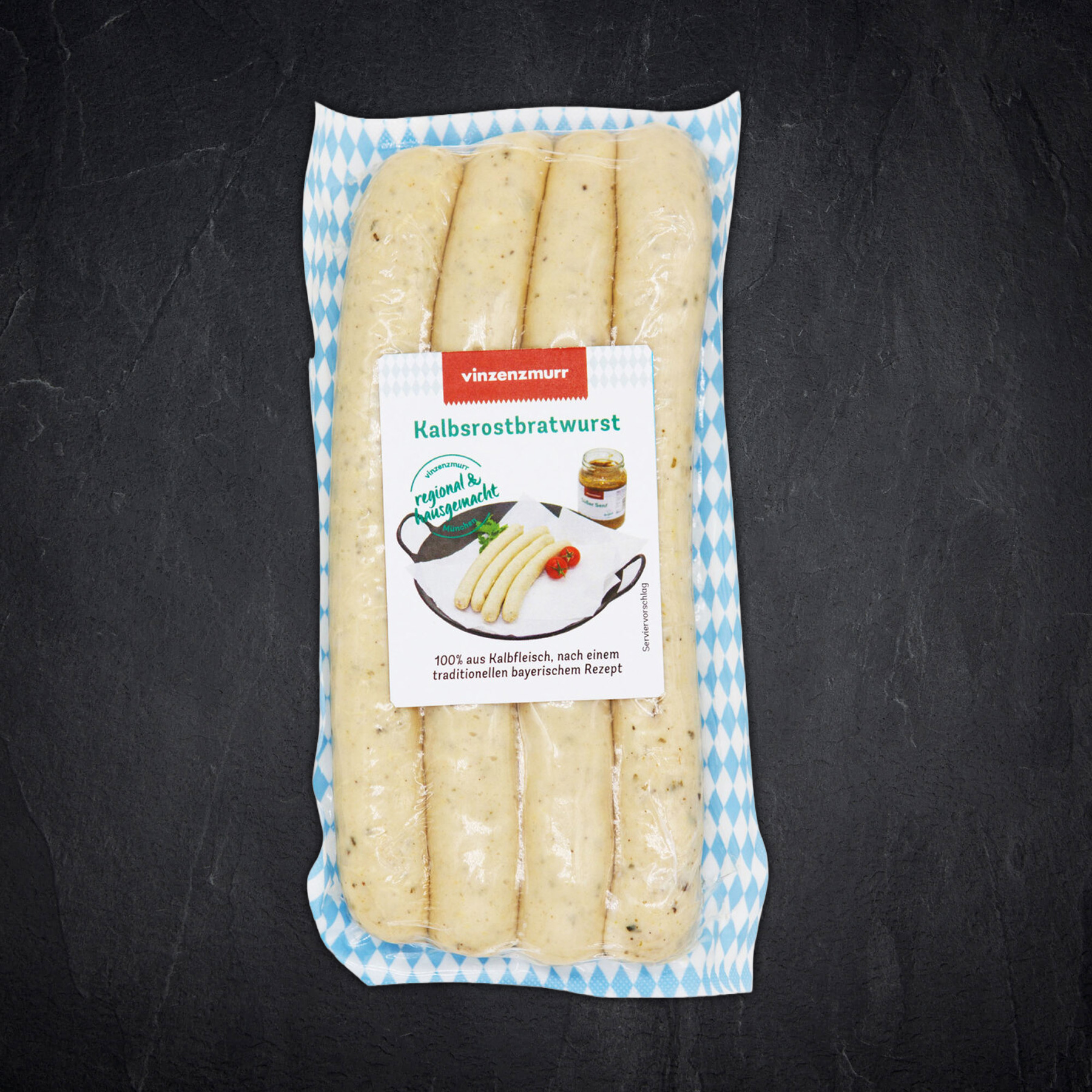 Wurst, Bratwurst, Kalbsfleisch, Rohwurst, Rundform