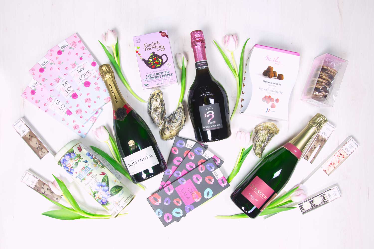 Muttertag: Geschenkideen Sekt und Schokolade