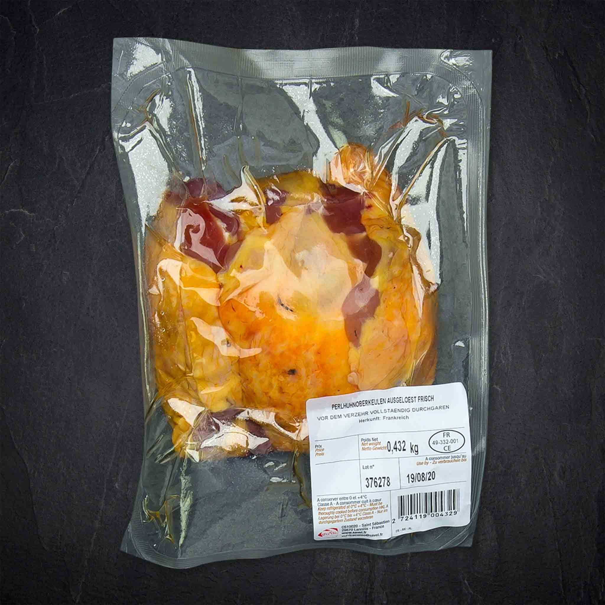 871777_Geflu_gel_Perlhuhnoberkeule_ausgel_mitHaut_FR__2__B2BFP Produktbild: 871777_Geflu_gel_Perlhuhnoberkeule_ausgel_mitHaut_FR