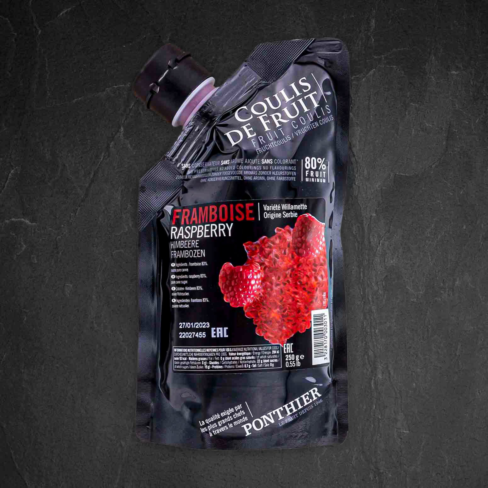 Produktbild: 988767_Fruchtsauce_Himbeer_PONT_250g