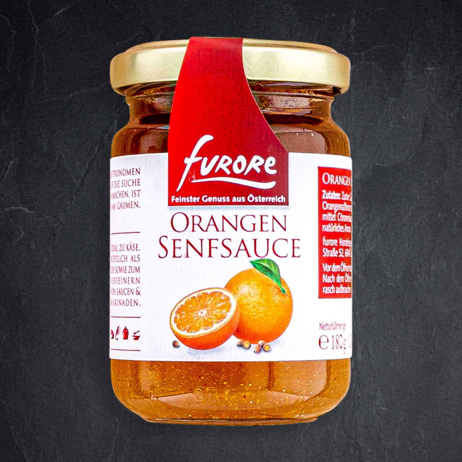 832585_Senf_Sauce_Orange_180g_FURORE Produktbild: 832585_Senf_Sauce_Orange_180g_FURORE