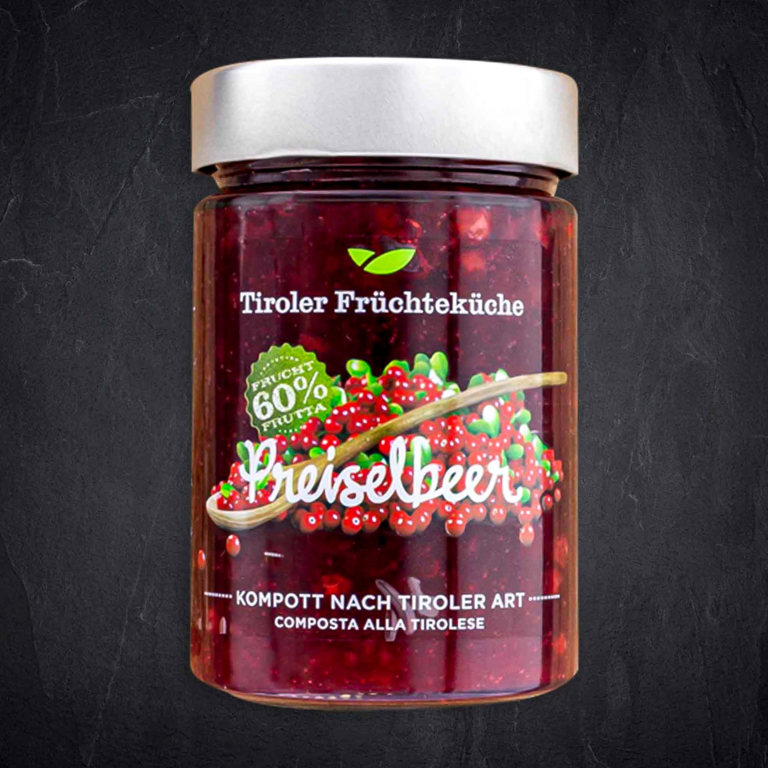 Produktbild: 788767_Kompott_Preiselbeer_400g_TIROLER