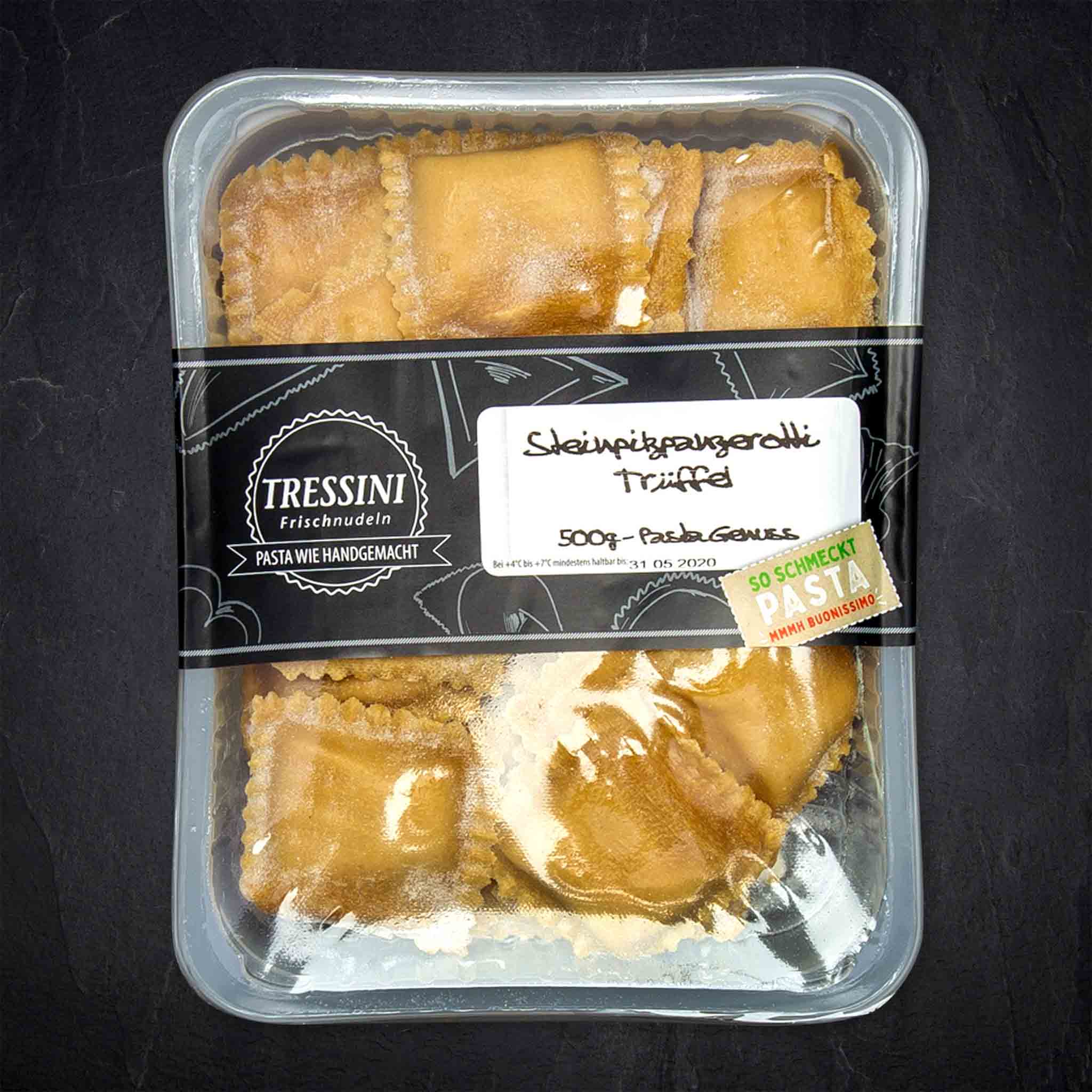 Produktbild: 132031_Teigwaren_Beilagen_Panzerotti_Steinpilz_Tru_ffel_500g_TRESS