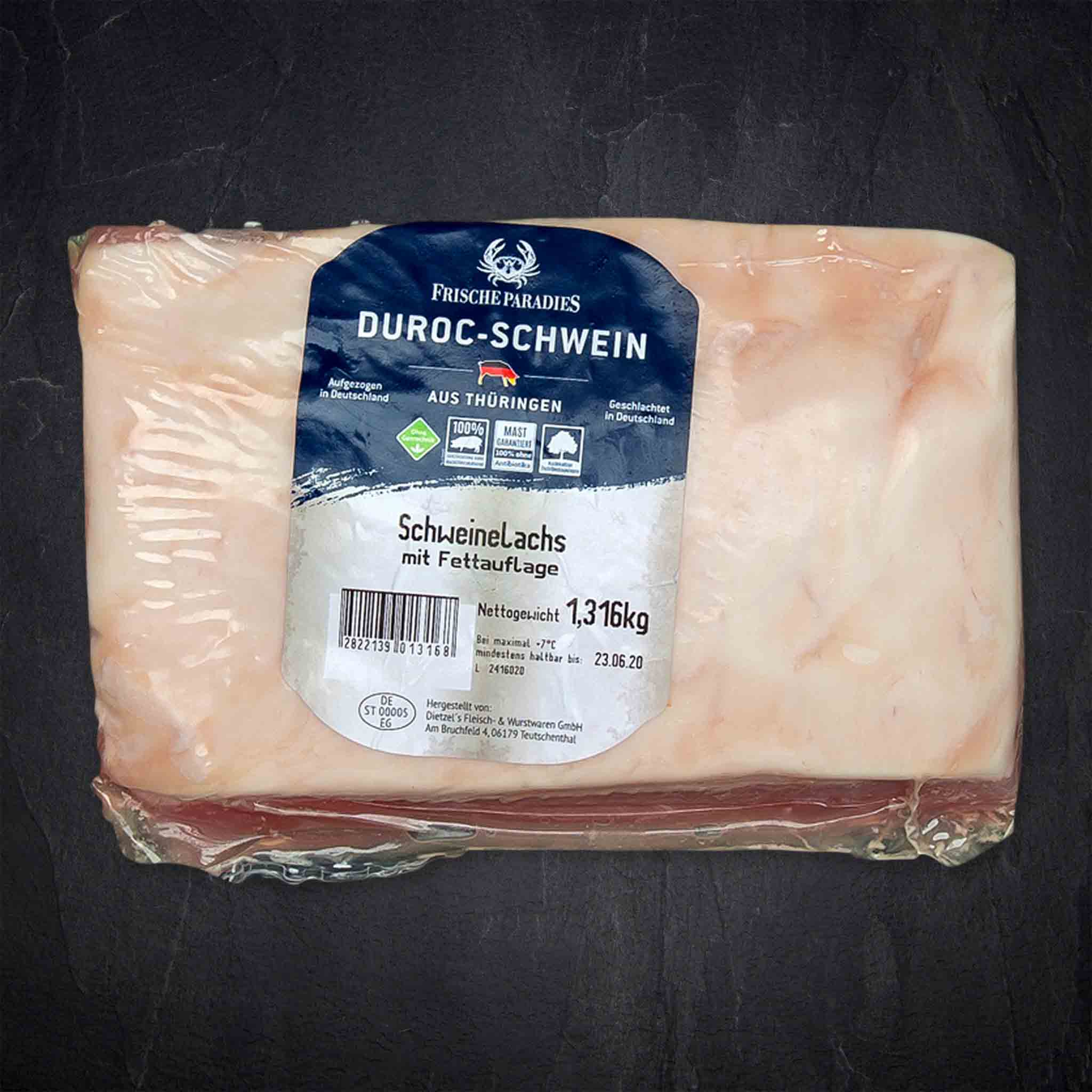  Duroc Schweinelachs ohne Knochen