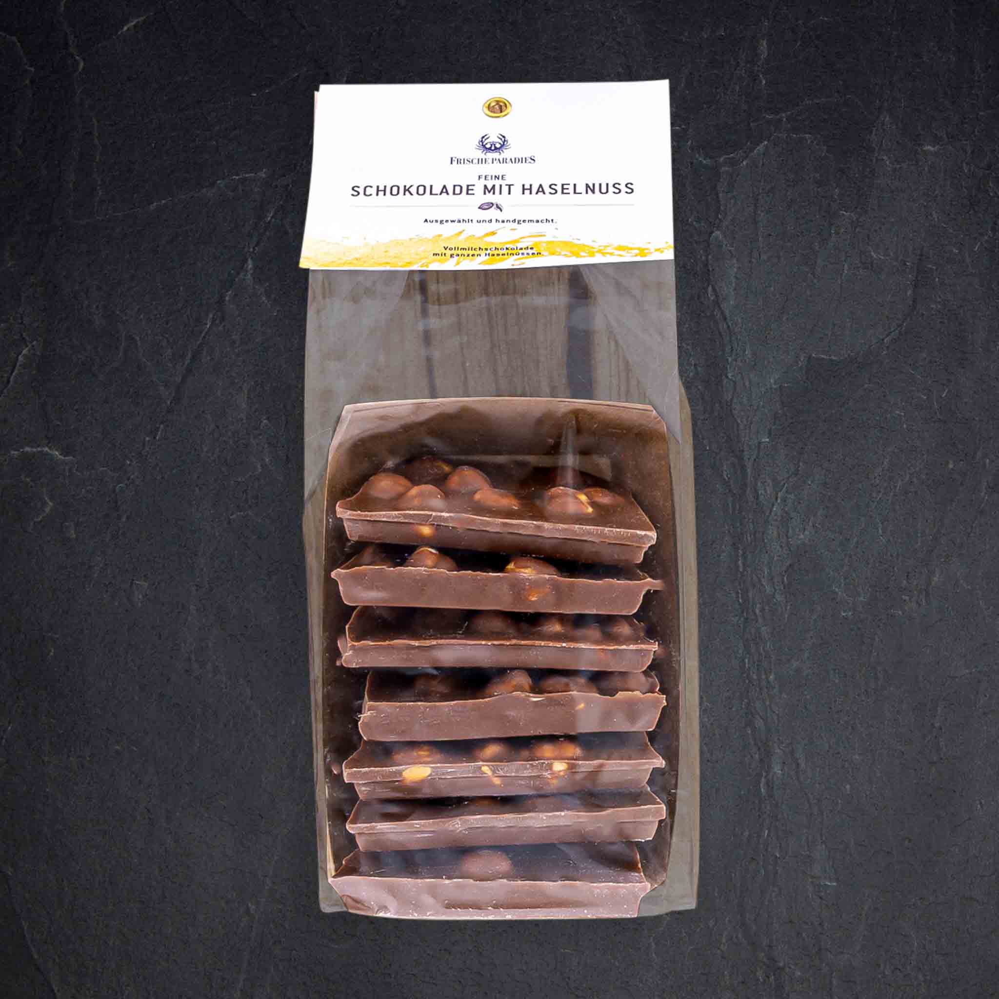 819913_1_FrischeParadies_Bruchschokolade_Vollmilch_Haselnuss Produktbild: 819913FrischeParadies_Bruchschokolade_Vollmilch_Haselnuss