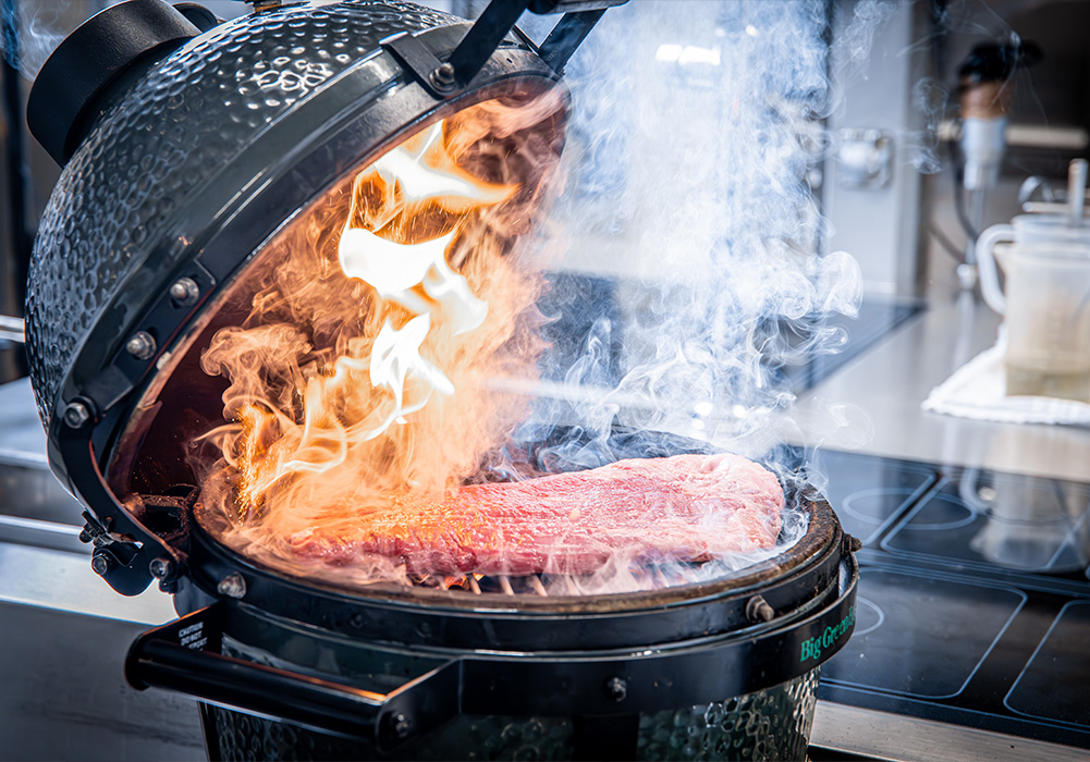 Grill, Steak, Grillpfanne, Rindfleisch, Rauch