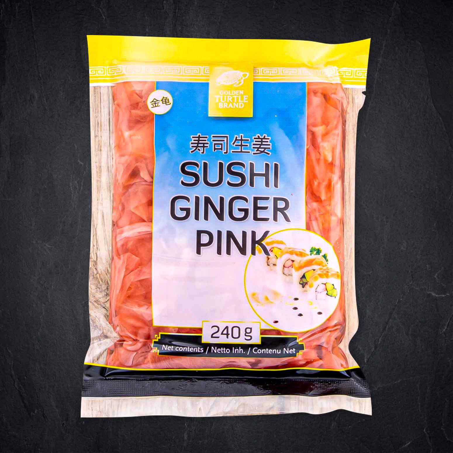 804495_Ingwer_Sushi_Rosa_eingelegt_240g Produktbild: 804495_Ingwer_Sushi_Rosa_eingelegt_240g
