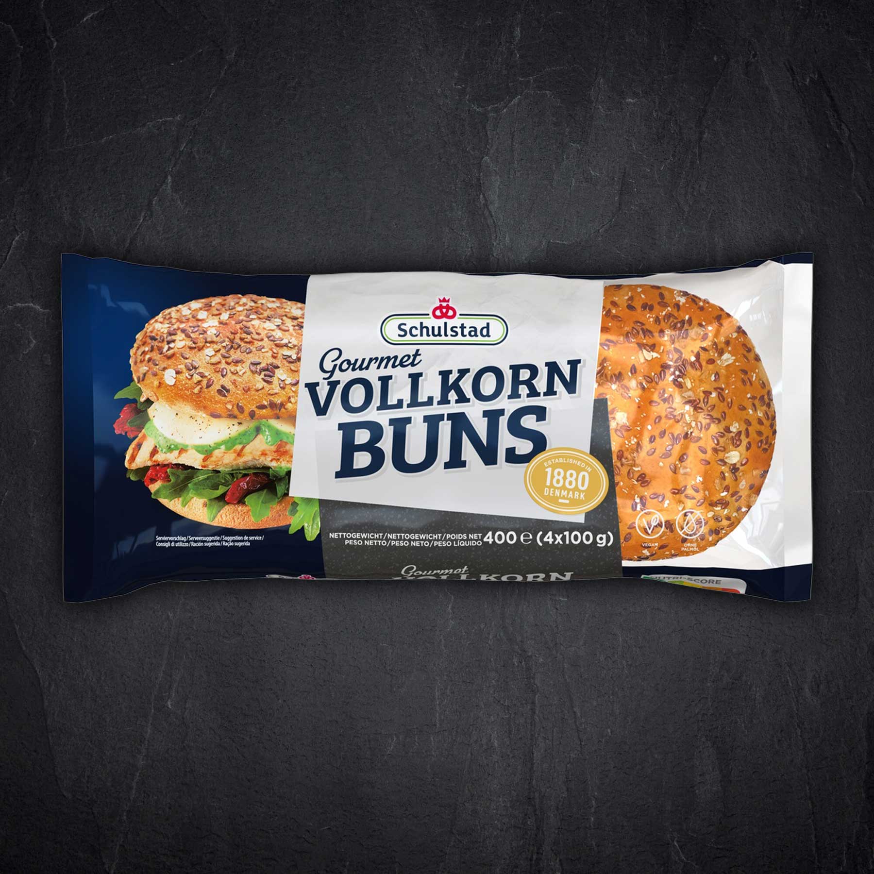 Produktbild: Burgerbrötchen Vollkorn Buns