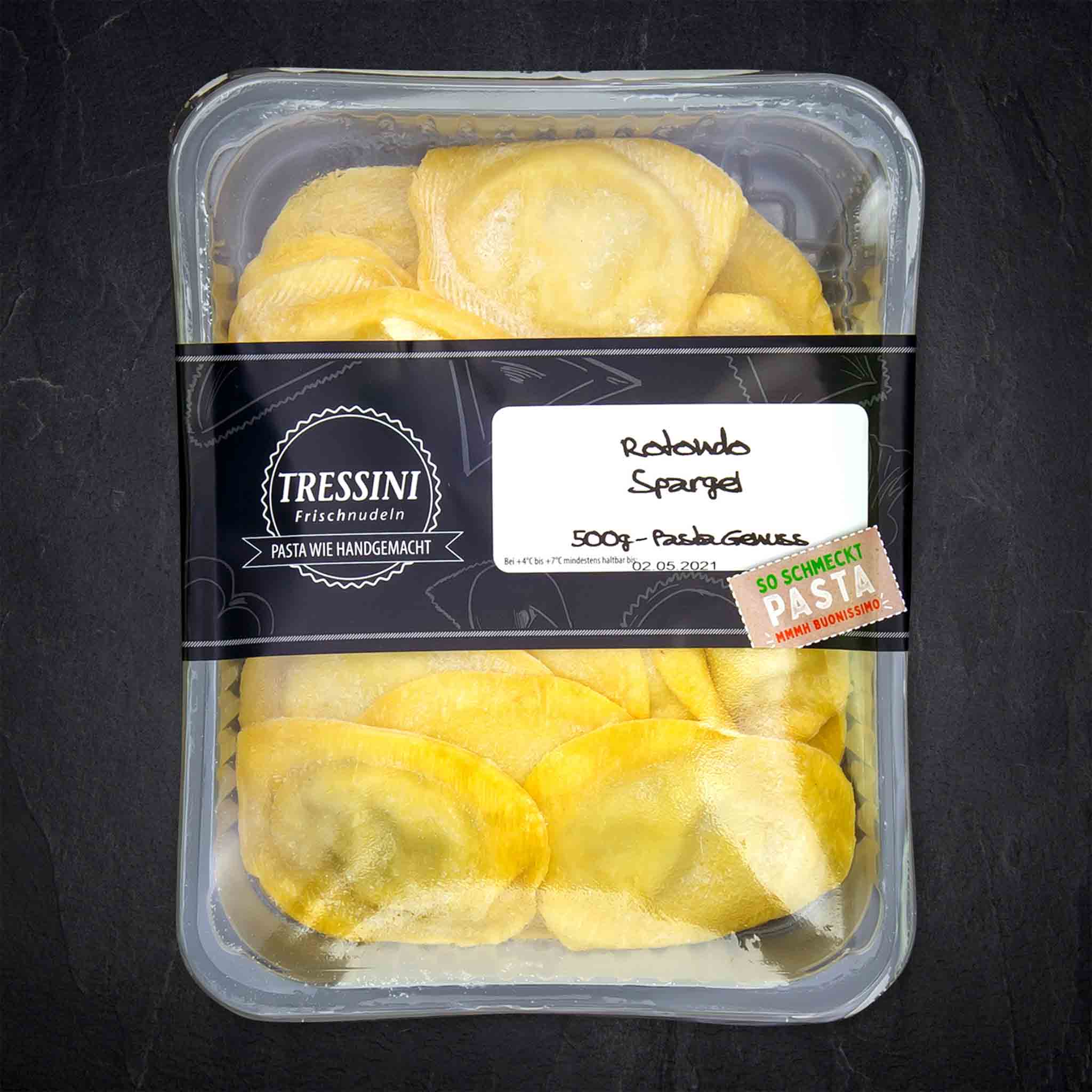 Produktbild: 802278_Pasta_Rotondo_gru_n_weisser_Spargel_500g_Tress_Saison