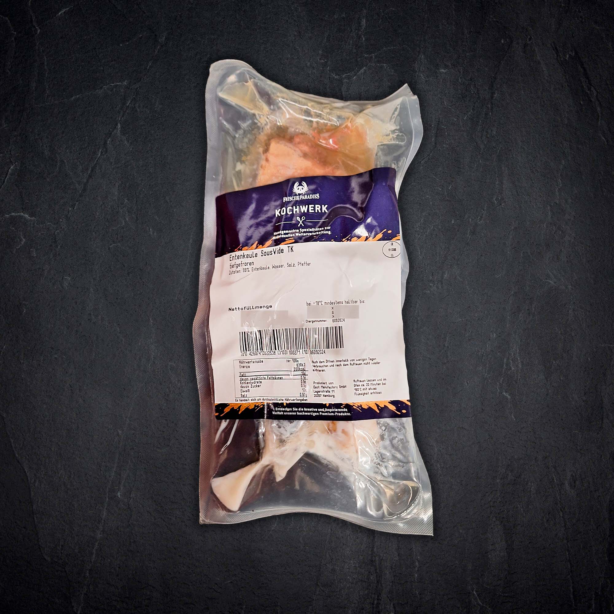 Frischeparadies kochwerk entenkeule sous vide tk Produktbild: Frischeparadies kochwerk entenkeule sous vide tk