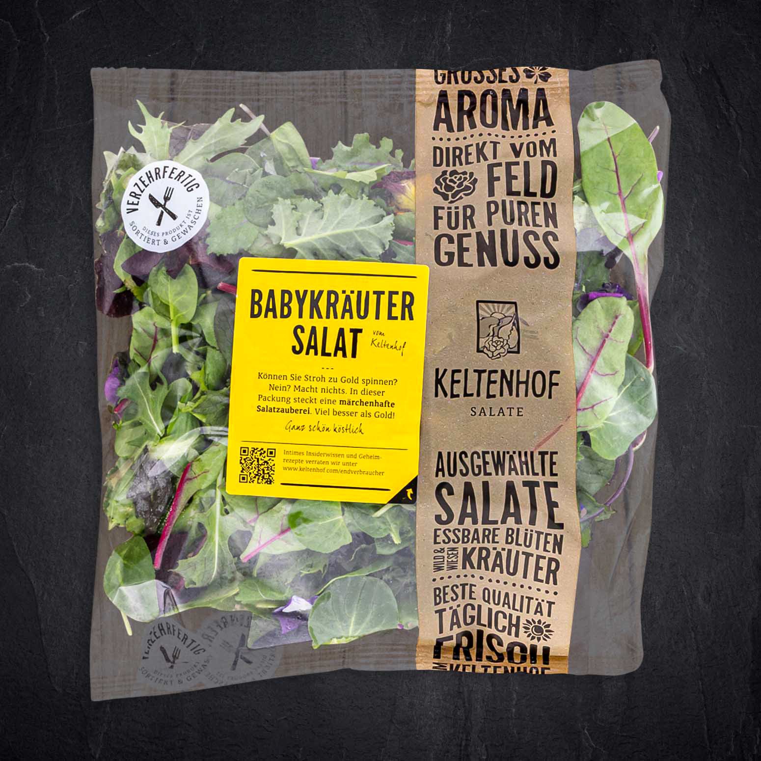 236442_Baby_Kra_uter_Salat_mit_Blu_ten Produktbild: 236442_Baby_Kra_uter_Salat_mit_Blu_ten