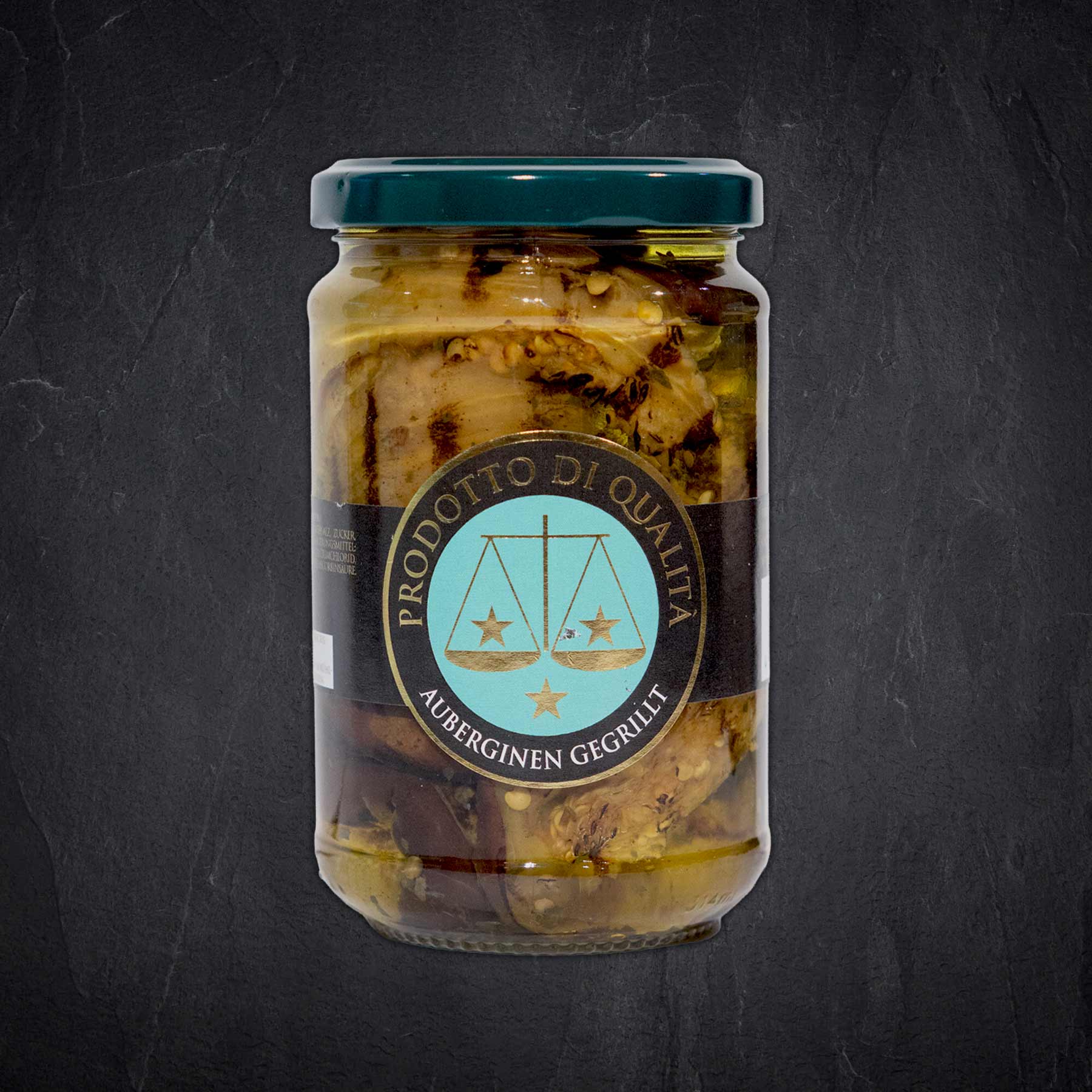 Glas-Gewürz, Auberginen, Grillen, Jar, Label