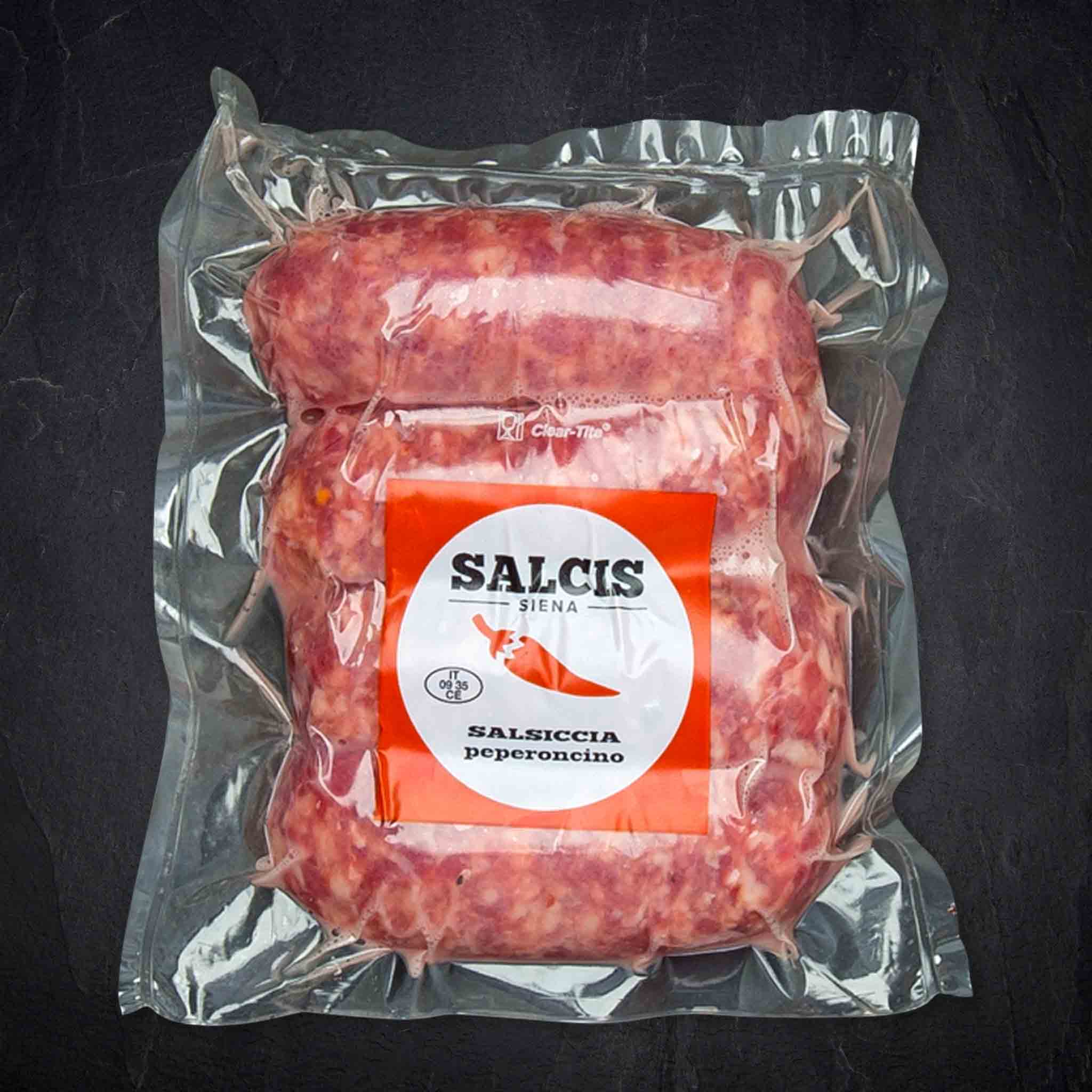 200375_Fleisch_Salsiccia_Pepperoncino_300g_Gennaro__1__B2BFP Produktbild: 200375_Fleisch_Salsiccia_Pepperoncino_300g_Gennaro